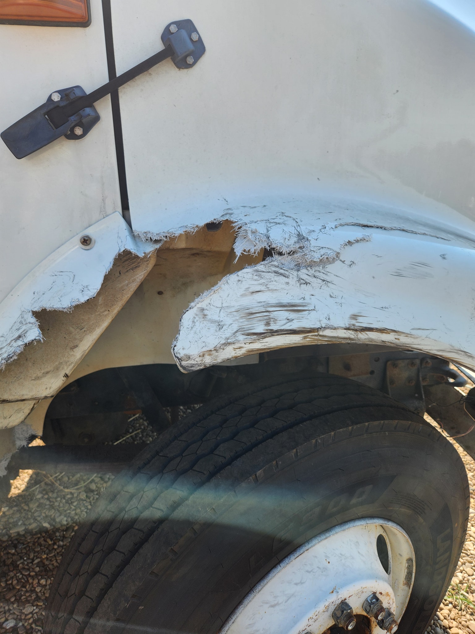 Semi Damage Repair - Before